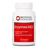 PROTOCOL FOR LIFE BALANCE Enzymes-HCl – capsules digestives pour soutenir la digestion et l'absorption