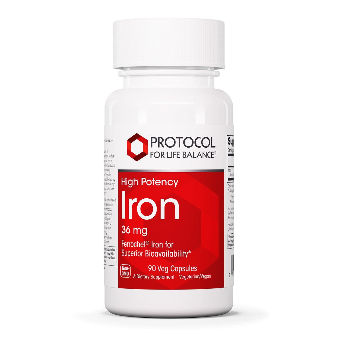PROTOCOL FOR LIFE BALANCE Fer 36 mg capsule facile à avaler énergie potentielle
