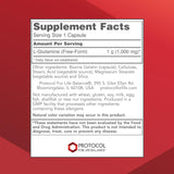 Gélules PROTOCOL FOR LIFE BALANCE L-Glutamine, dosage 1000 mg, pratique quotidienne.