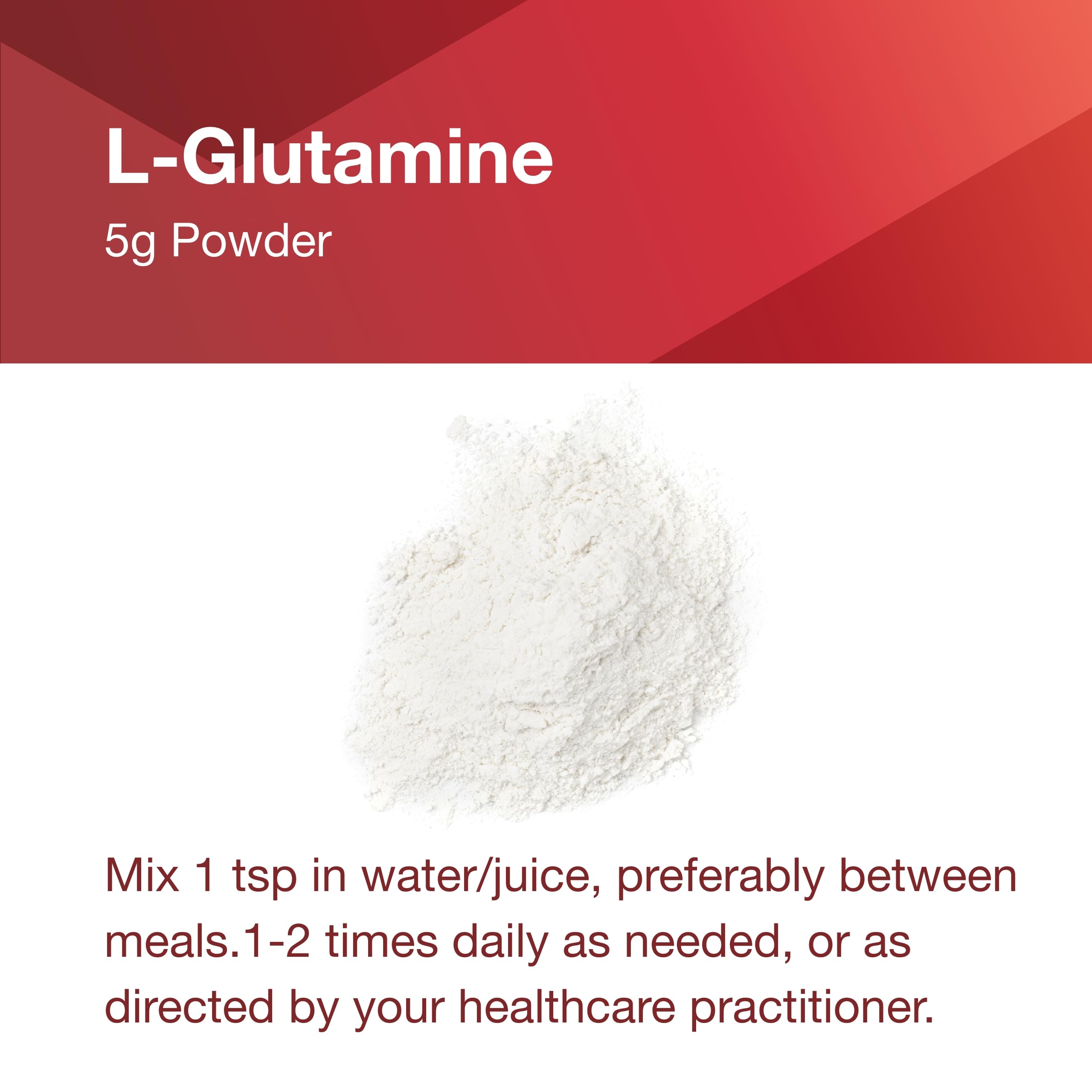 Boîte Protocol For Life Balance L-Glutamine avec étiquette claire et dosage