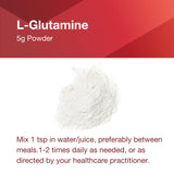 Boîte Protocol For Life Balance L-Glutamine avec étiquette claire et dosage