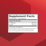 PROTOCOL FOR LIFE BALANCE bouteille, gélules L-théanine 200 mg, pour détente et concentration calmes.