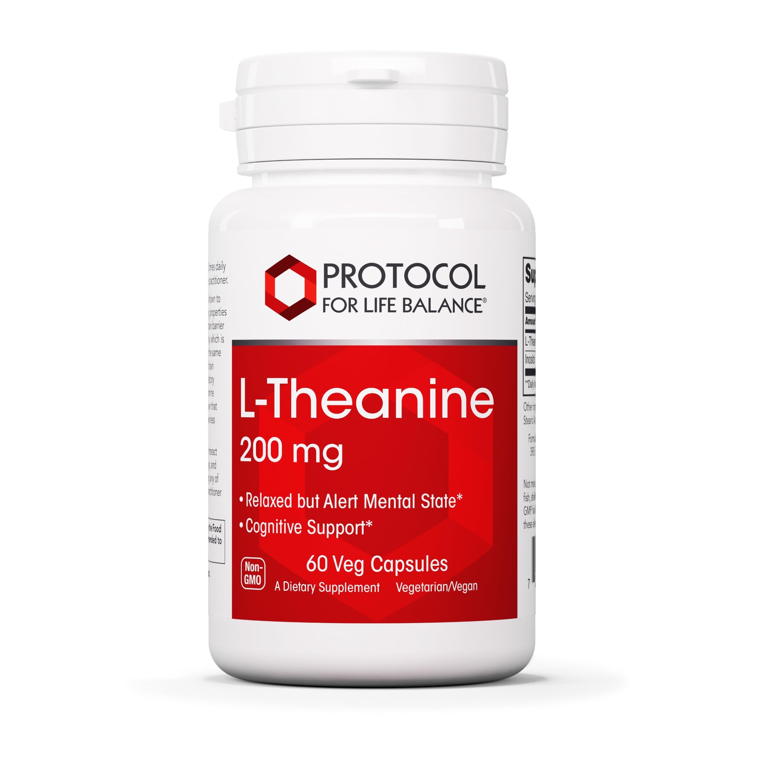 PROTOCOL FOR LIFE BALANCE L-théanine 200 mg, gélules, détente sans lourdeur possible.