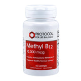 Methyl B12 Protocol 10000mcg — pastilles: énergie potentielle pour la journée.