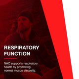 Bouteille NAC 1000 mg ouverte, rangement rapide après utilisation.