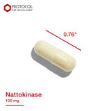Étiquetage nattokinase PROTOCOL FOR LIFE BALANCE, informations claires et sécurisantes.