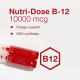 Nutri-Dose B-12 10 000 mcg arôme fraise, prise agréable le matin