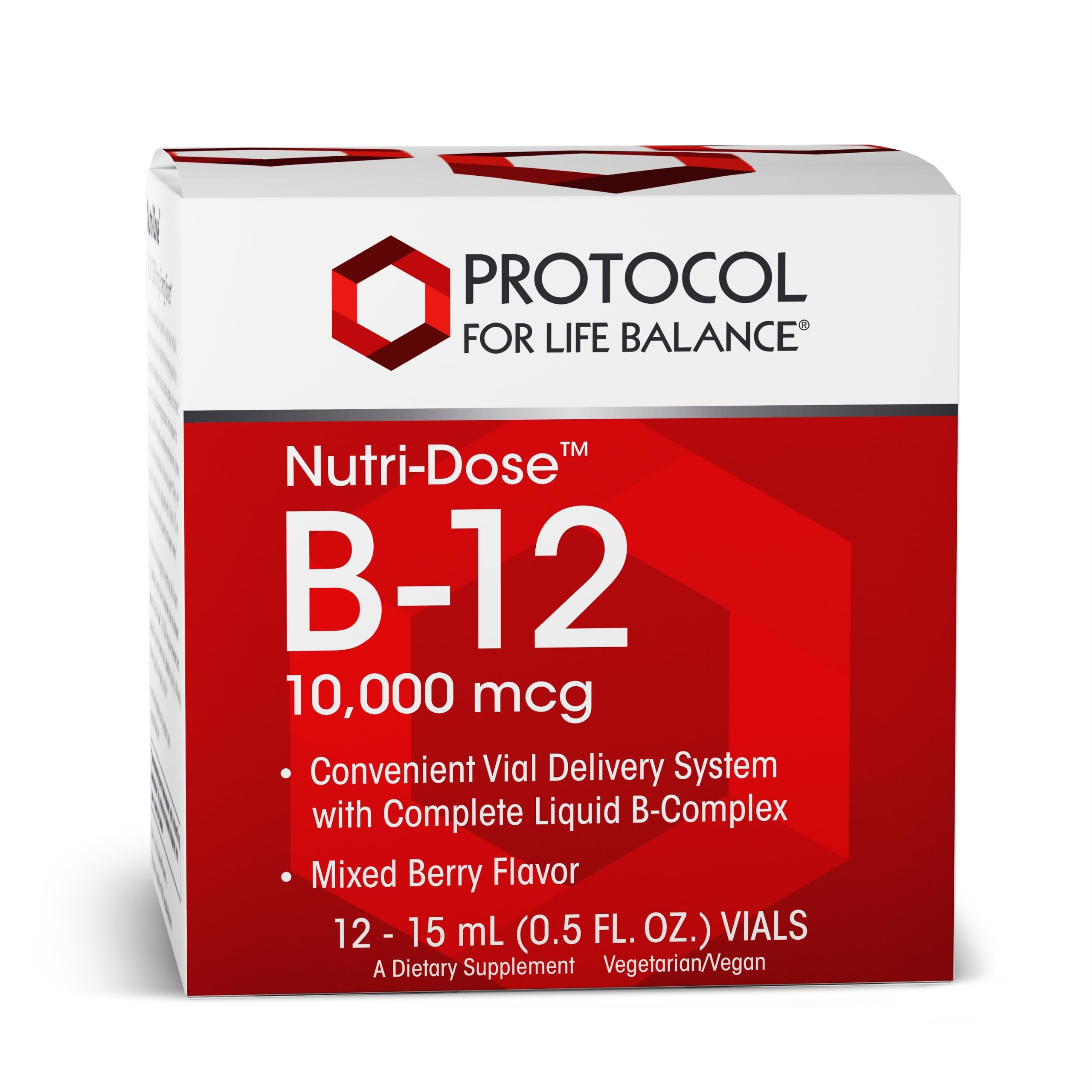 Nutri-Dose B-12 10 000 mcg flacon liquide: soutien potentiel énergie et fonction nerveuse