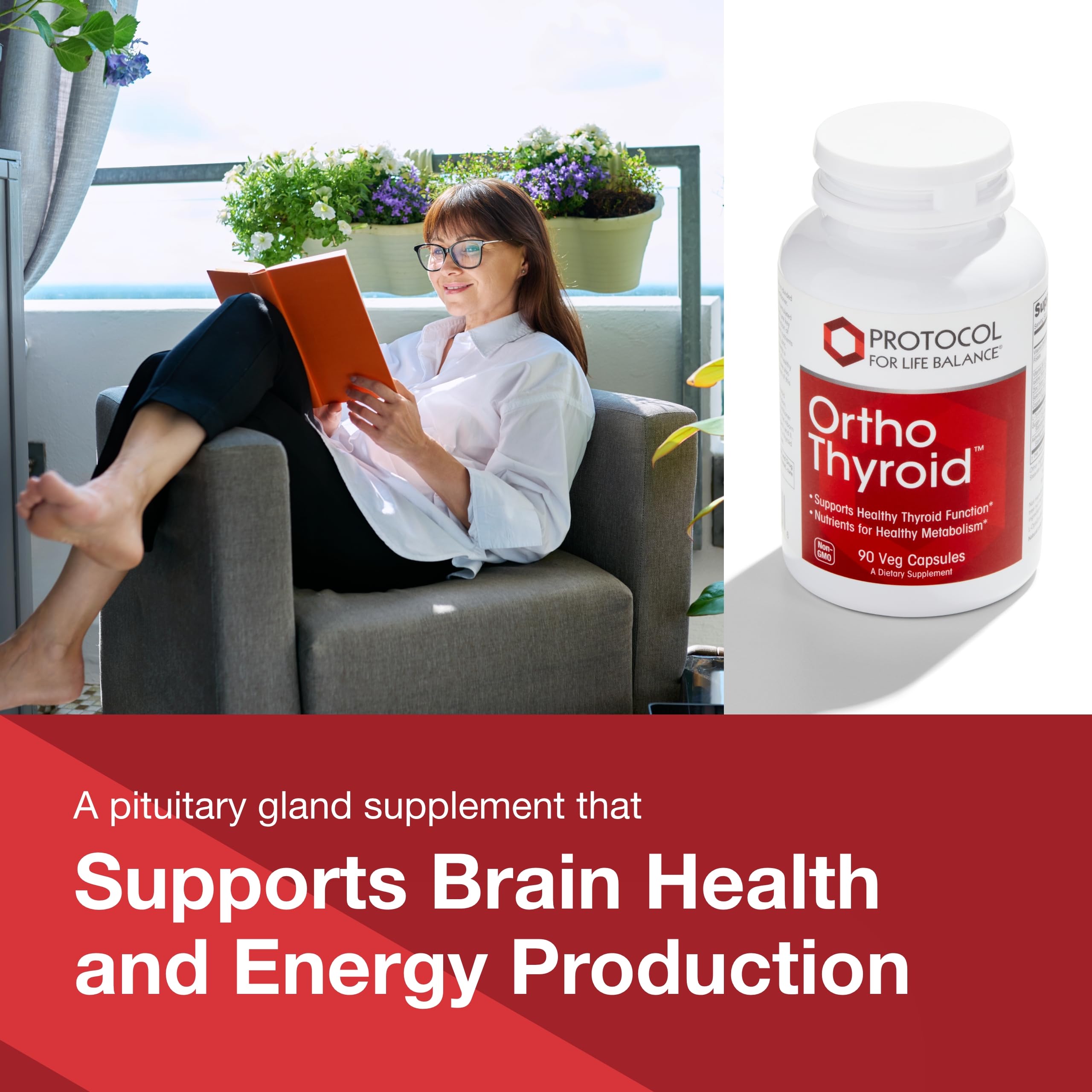 PROTOCOL FOR LIFE BALANCE Ortho Thyroid – capsules végétales faciles à avaler pour usage quotidien
