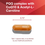PROTOCOL FOR LIFE BALANCE PQQ Complex - gros plan sur la capsule et les micro-ingredients.
