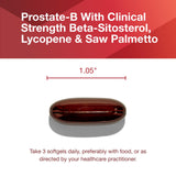 Gelules Prostate-B en gros plan: capsules faciles à avaler.
