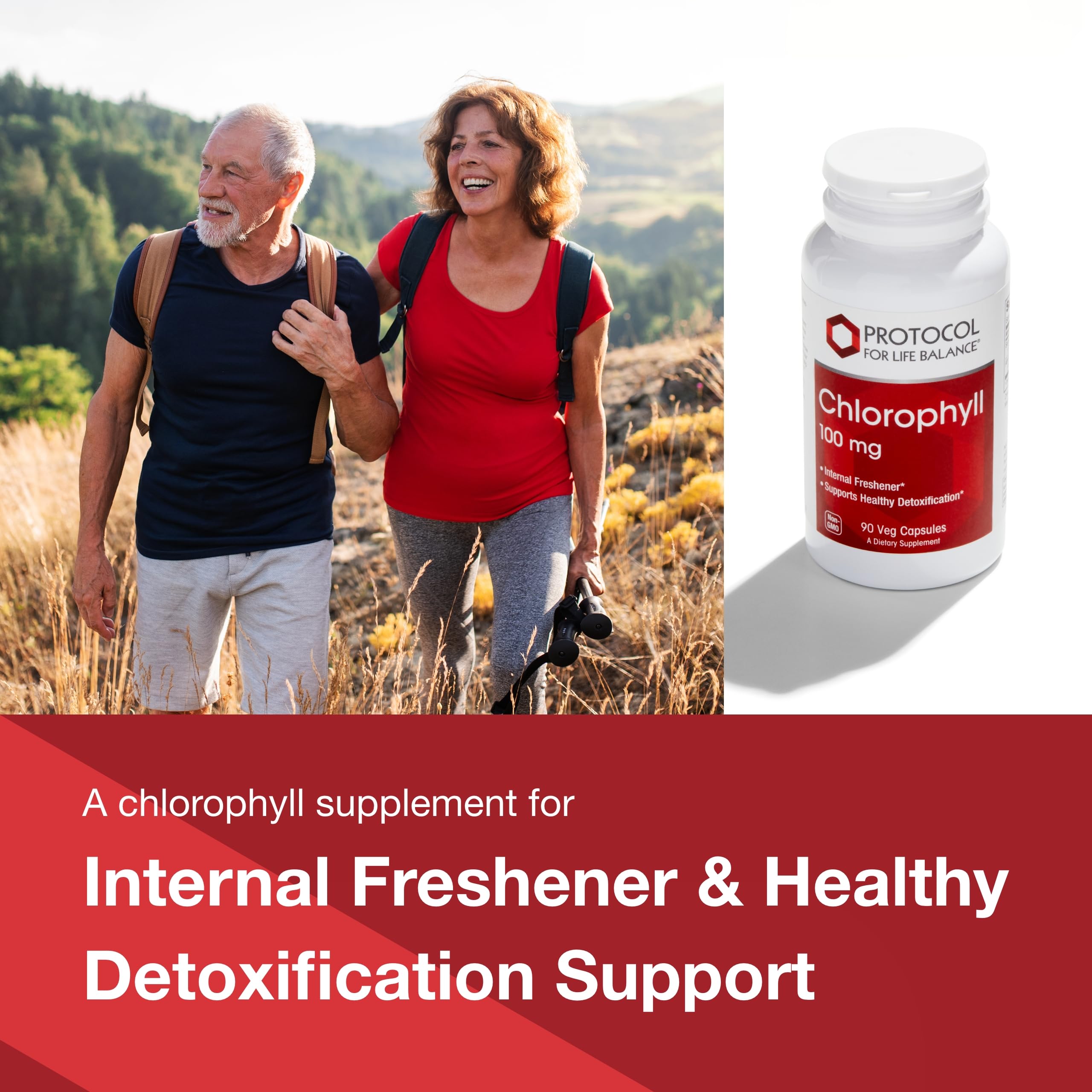 Protocol Chlorophylle – emballage clair avec informations sur les ingrédients