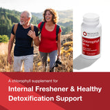 Protocol Chlorophylle – emballage clair avec informations sur les ingrédients