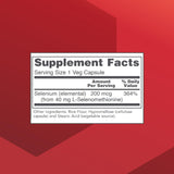 PROTOCOL FOR LIFE BALANCE Selenium 200mcg – étiquette lisible et certifications