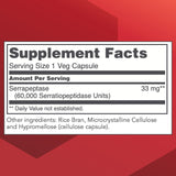 PROTOCOL FOR LIFE BALANCE Serrapeptase – Capsules: forme pratique pour l’apport protéique quotidien.