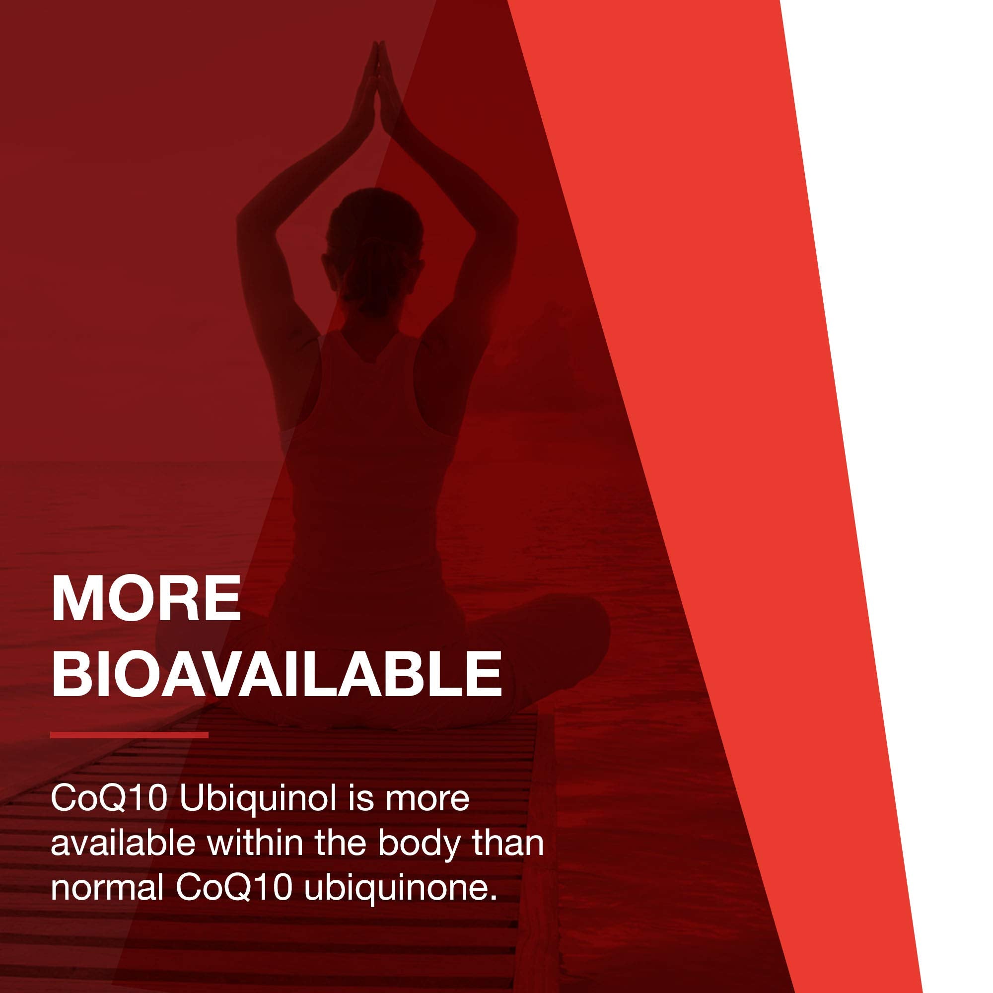 PROTOCOL FOR LIFE BALANCE Ubiquinol 200 mg, symbole cœur évoquant le soutien potentiel.