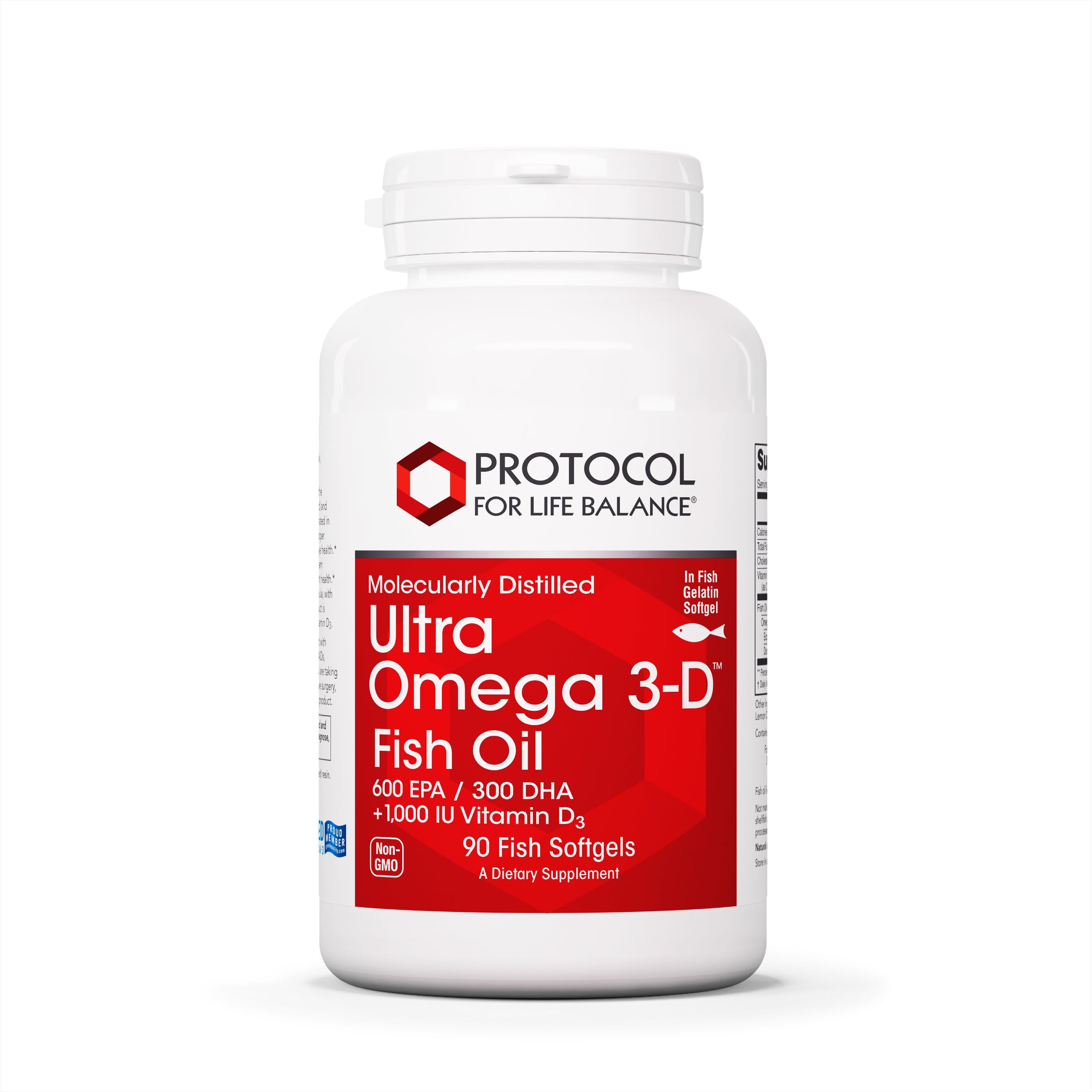 PROTOCOL FOR LIFE BALANCE Ultra Omega 3-D bouteille versante – facilité d'utilisation