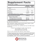 Étiquette détaillée PROTOCOL FOR LIFE BALANCE Ultra Omega 3-D avec informations claires