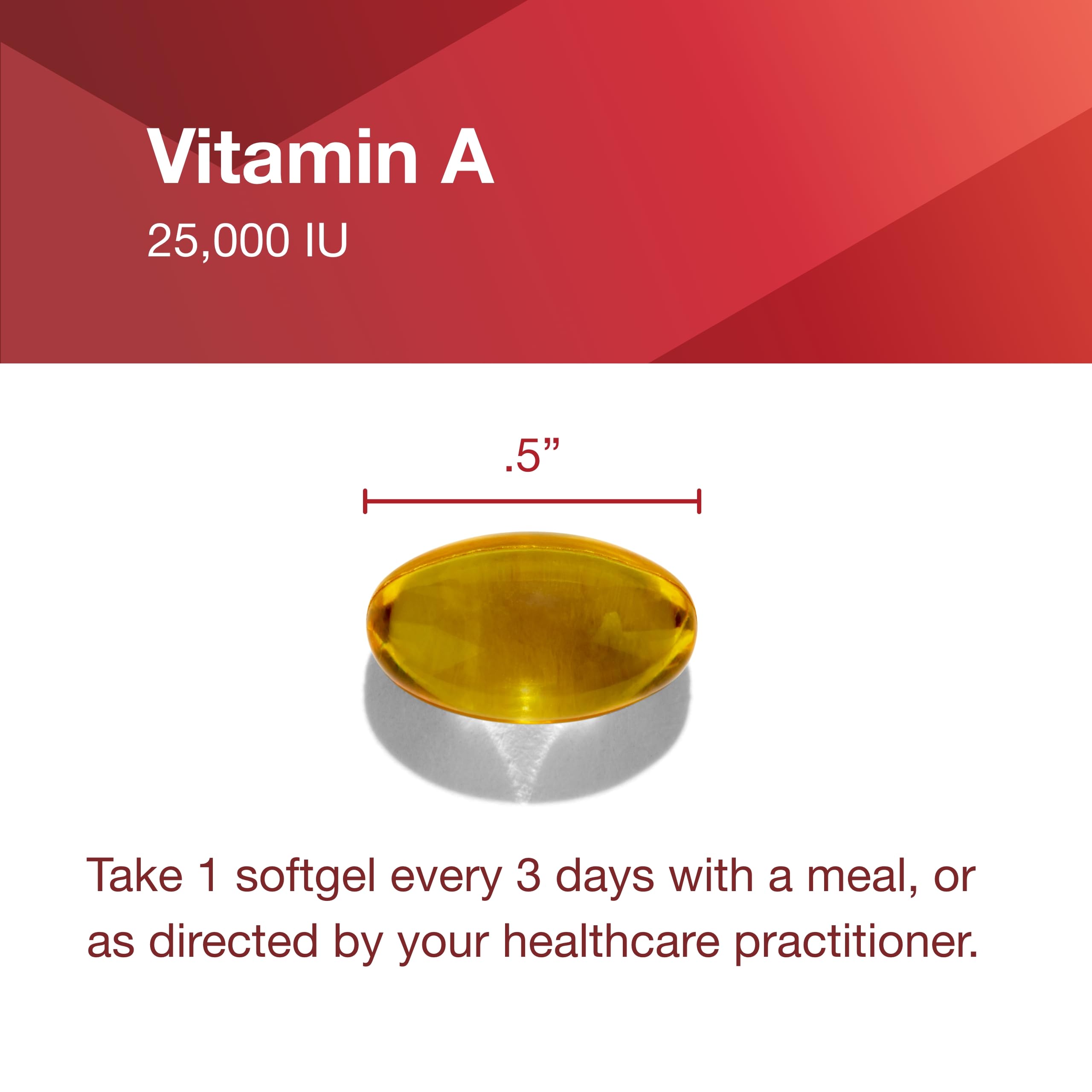 PROTOCOL FOR LIFE BALANCE Vitamine A 25 000 UI, dosage indiqué sur l'emballage