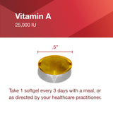 PROTOCOL FOR LIFE BALANCE Vitamine A 25 000 UI, dosage indiqué sur l'emballage