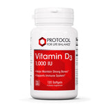 PROTOCOL FOR LIFE BALANCE Vitamine D3 1000 UI - bouteille, soutien potentiel des os et des dents
