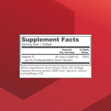 PROTOCOL FOR LIFE BALANCE Vitamine D3 1000 UI - gélules molles, soutien immunitaire potentiel
