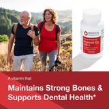 PROTOCOL FOR LIFE BALANCE Vitamine D3 50000 UI, bouteille, soutien potentiel dents et os.