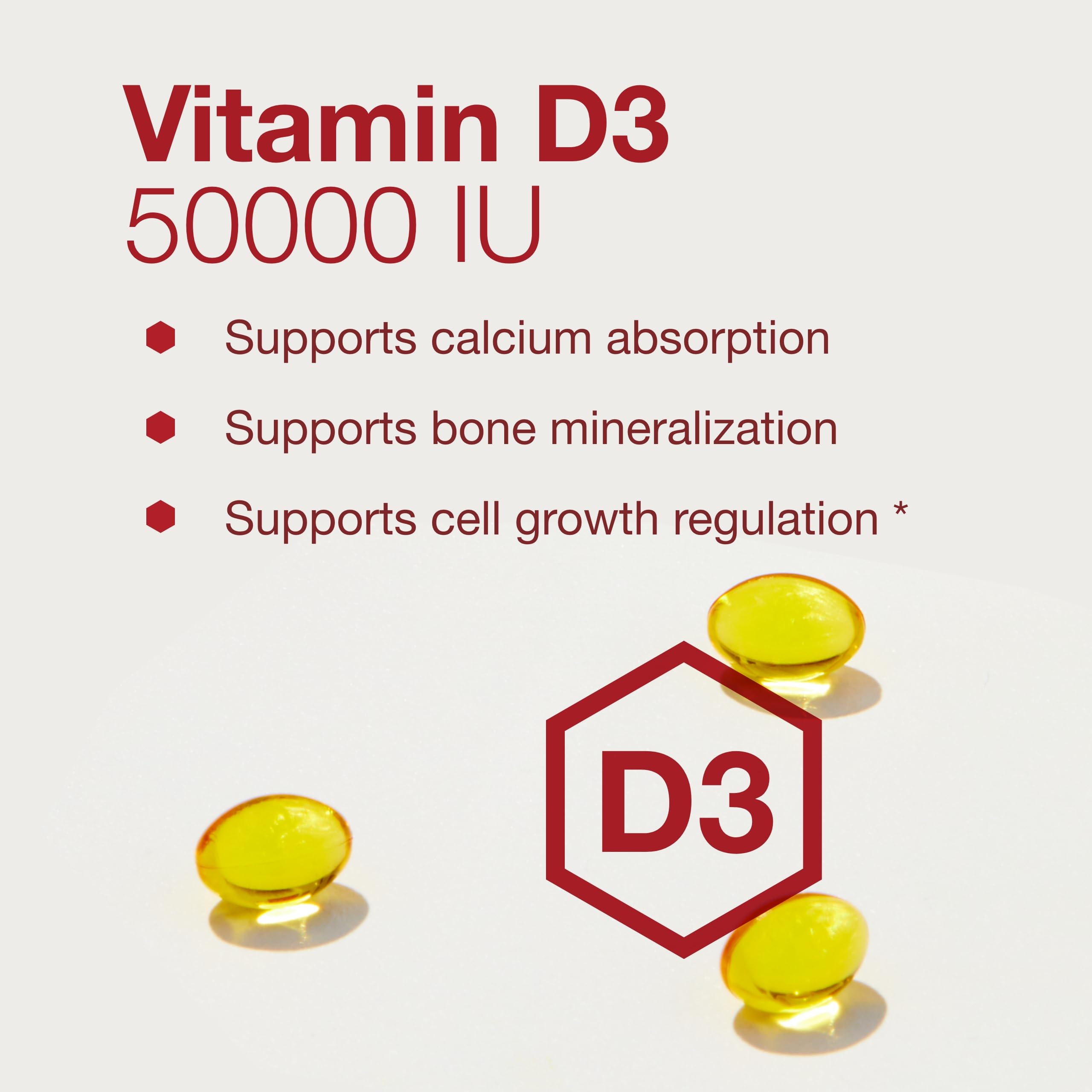 PROTOCOL FOR LIFE BALANCE Vitamine D3 50000 UI, gélules, soutien potentiel santé cardiovasculaire et humeur.