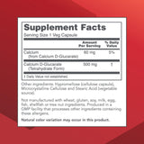 Capsules PROTOCOL FOR LIFE BALANCE Calcium D-Glucarate, soutien foie et prostate en routine