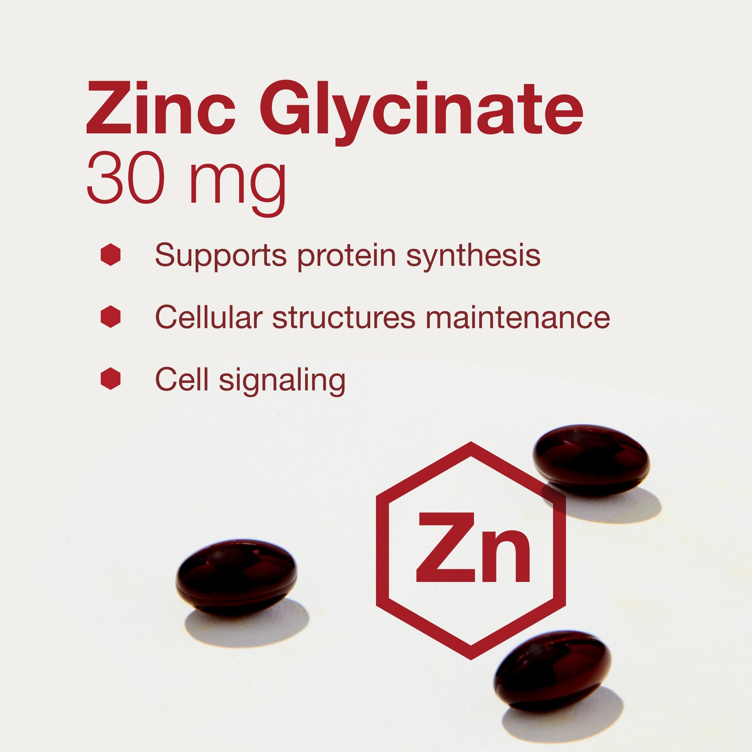 Gélules PROTOCOL Zinc Glycinate 30 mg, absorption potentielle élevée.