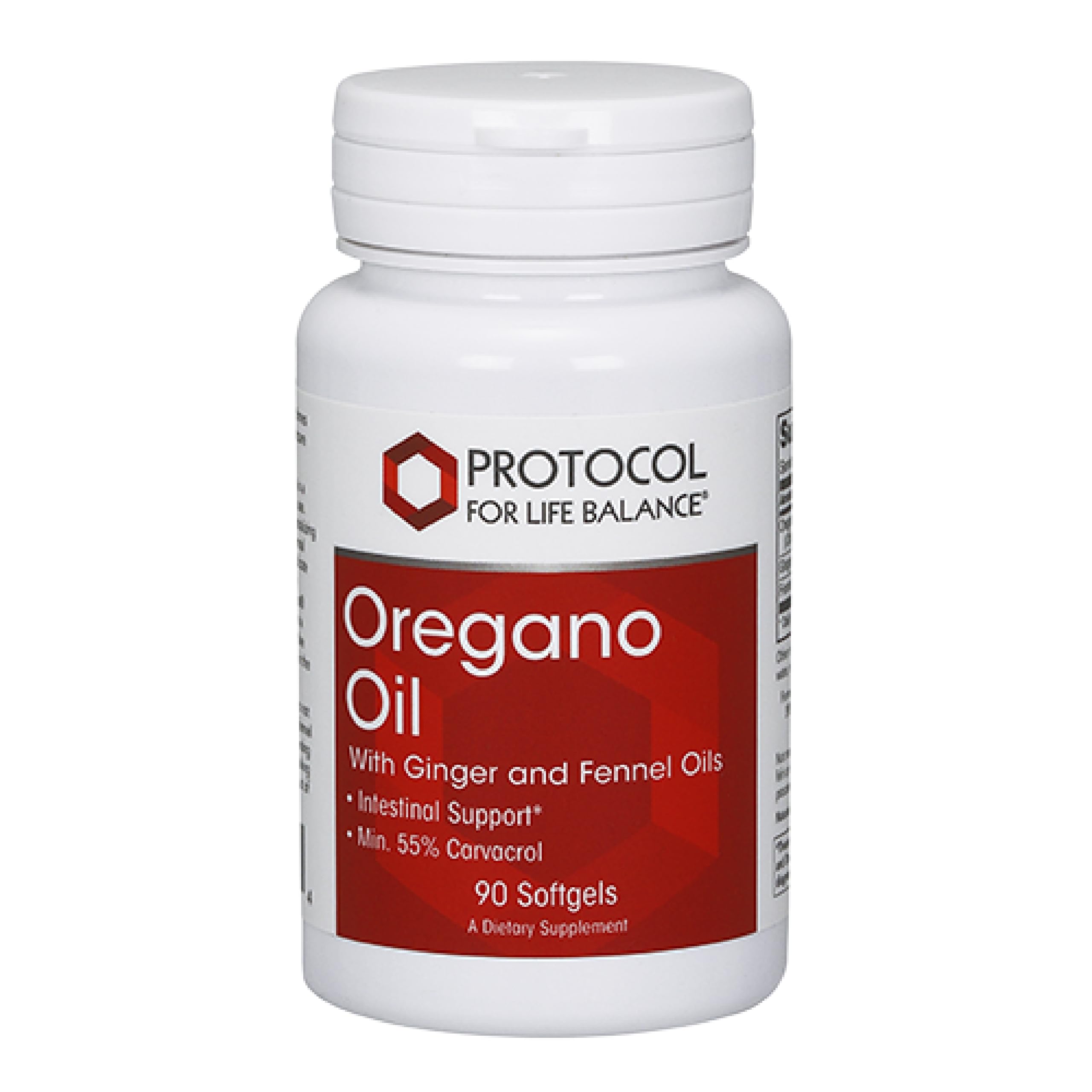 Protocole pour l'Équilibre de Vie – huile d'origan en gélules sur flacon, soutien intestinal potentiel