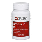 Protocole pour l'Équilibre de Vie – huile d'origan en gélules sur flacon, soutien intestinal potentiel