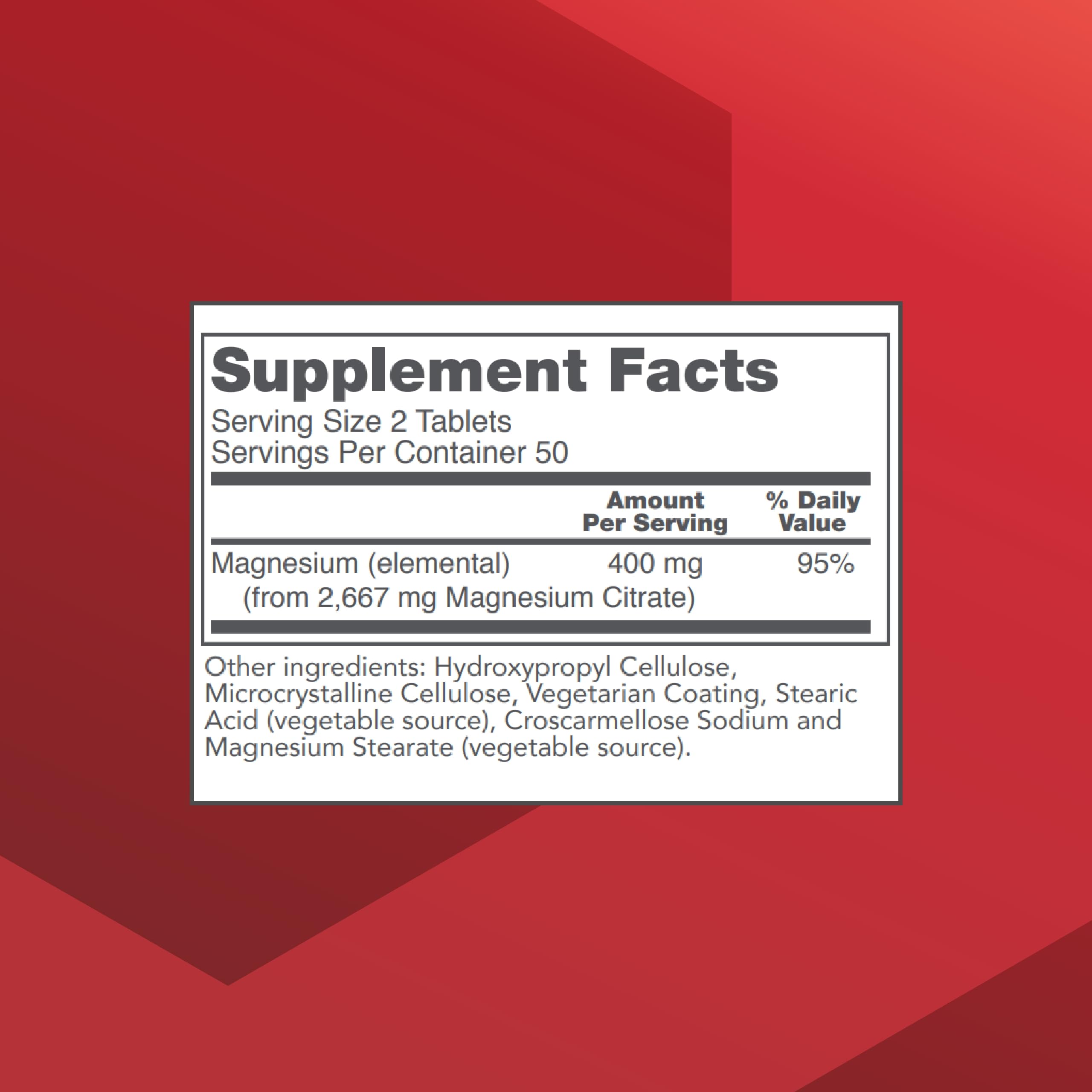 Protocole pour l'équilibre – comprimés magnésium citrate 400 mg format pratique