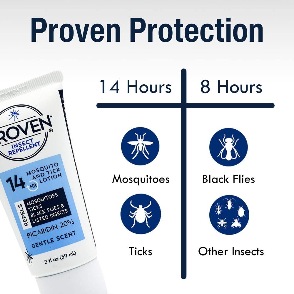 Protection jusqu'à 8 heures contre les petites mouches piqueuses avec Proven.
