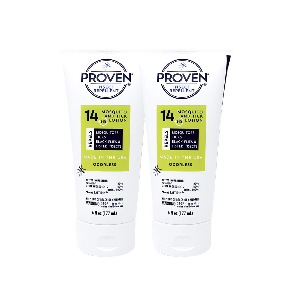 Proven Lotion répulsive d'insectes, bouteille 6oz, protection durable contre moustiques et tiques