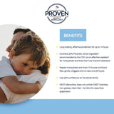 Proven Lotion répulsive d'insectes sans odeur, application neutre et pratique