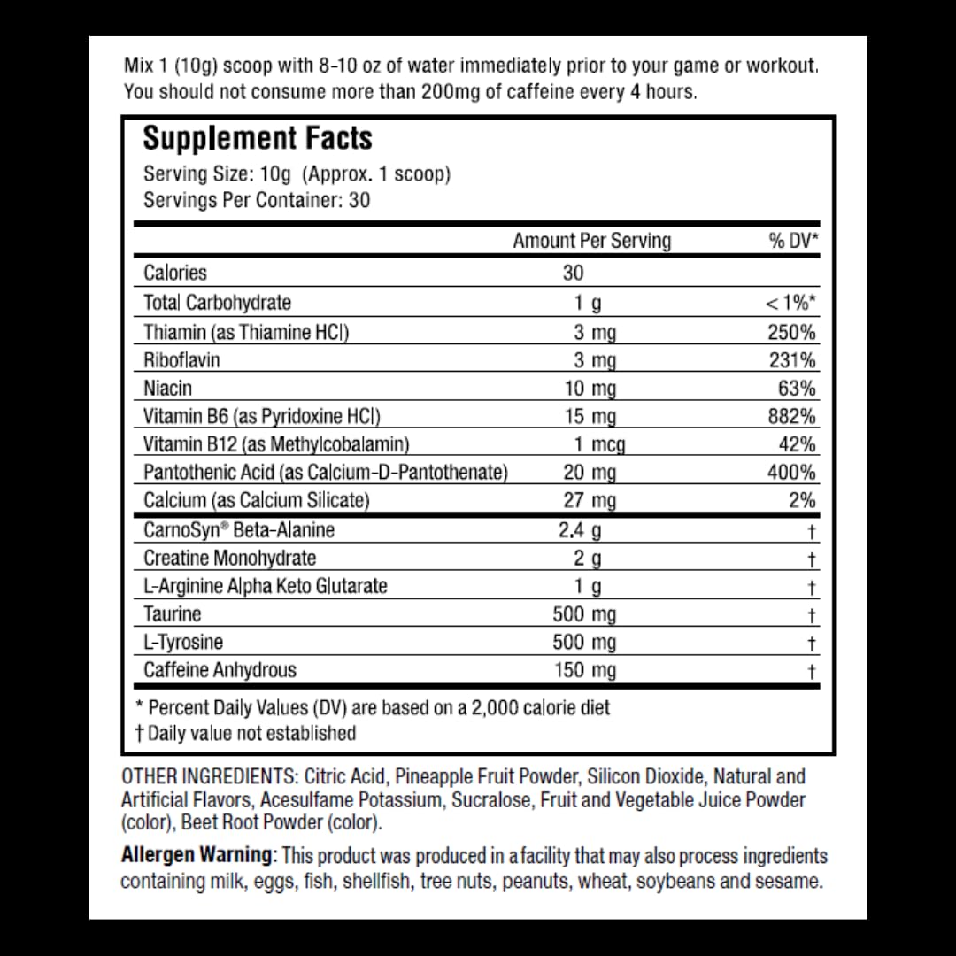 Proven4 Pré-entraînement - doseur cerise-limonade, mélange rapide avant l’entraînement.