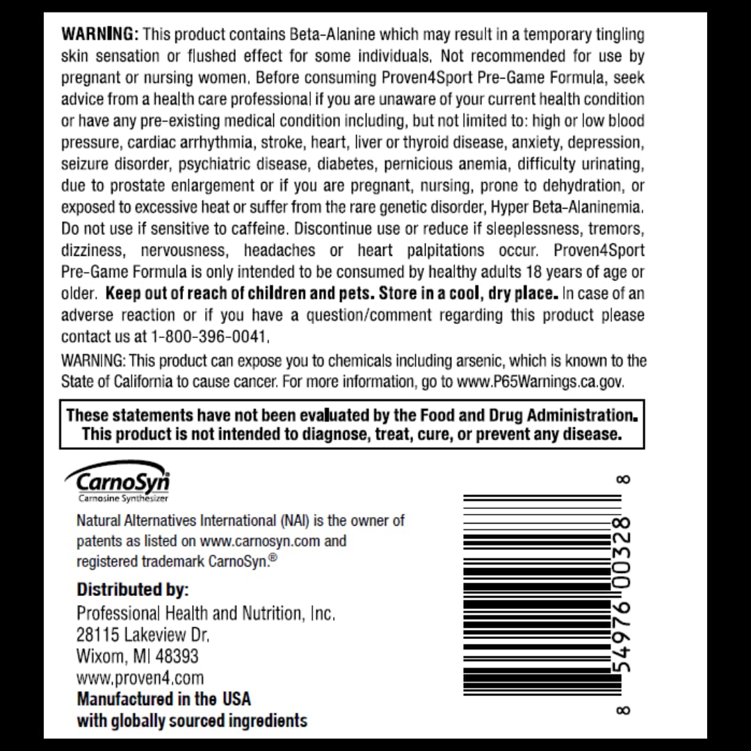 Proven4 Pré-entraînement - mélange cerise-limonade, goût frais et mixabilité facile.