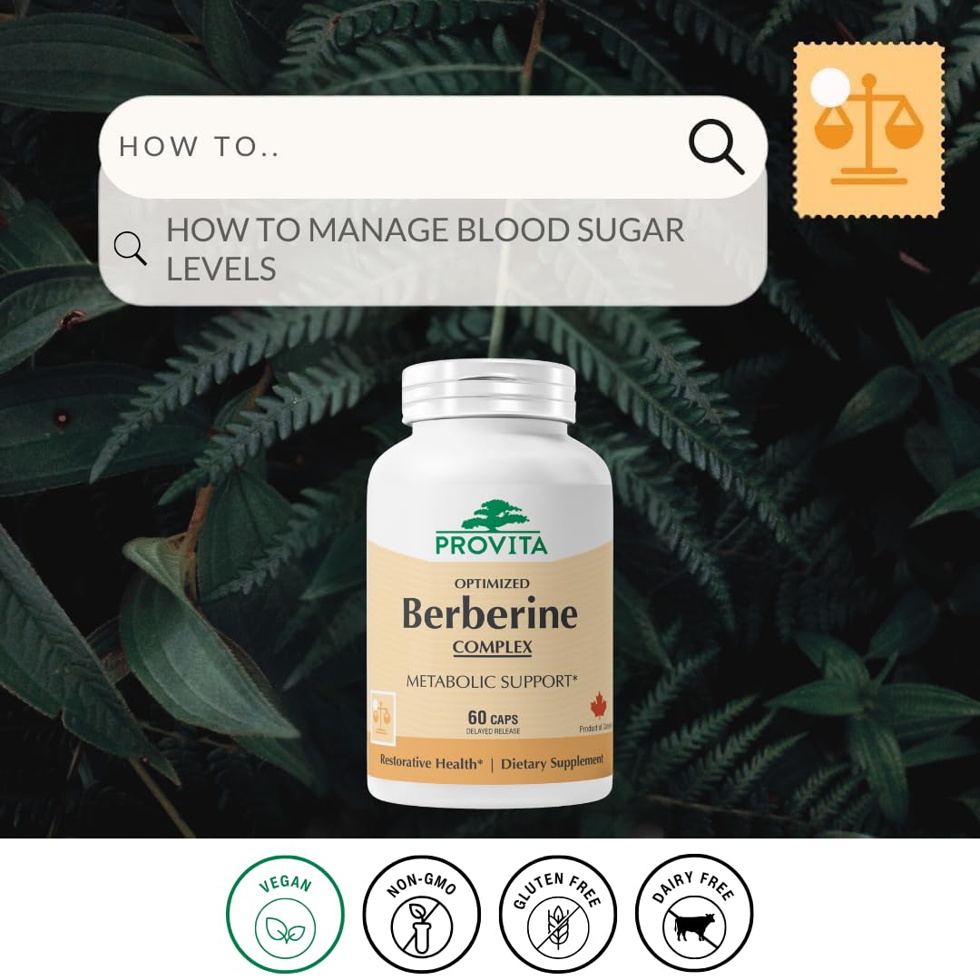 PROVITA Berberine TPGS—capsules veganes pour une routine quotidienne sans allergènes