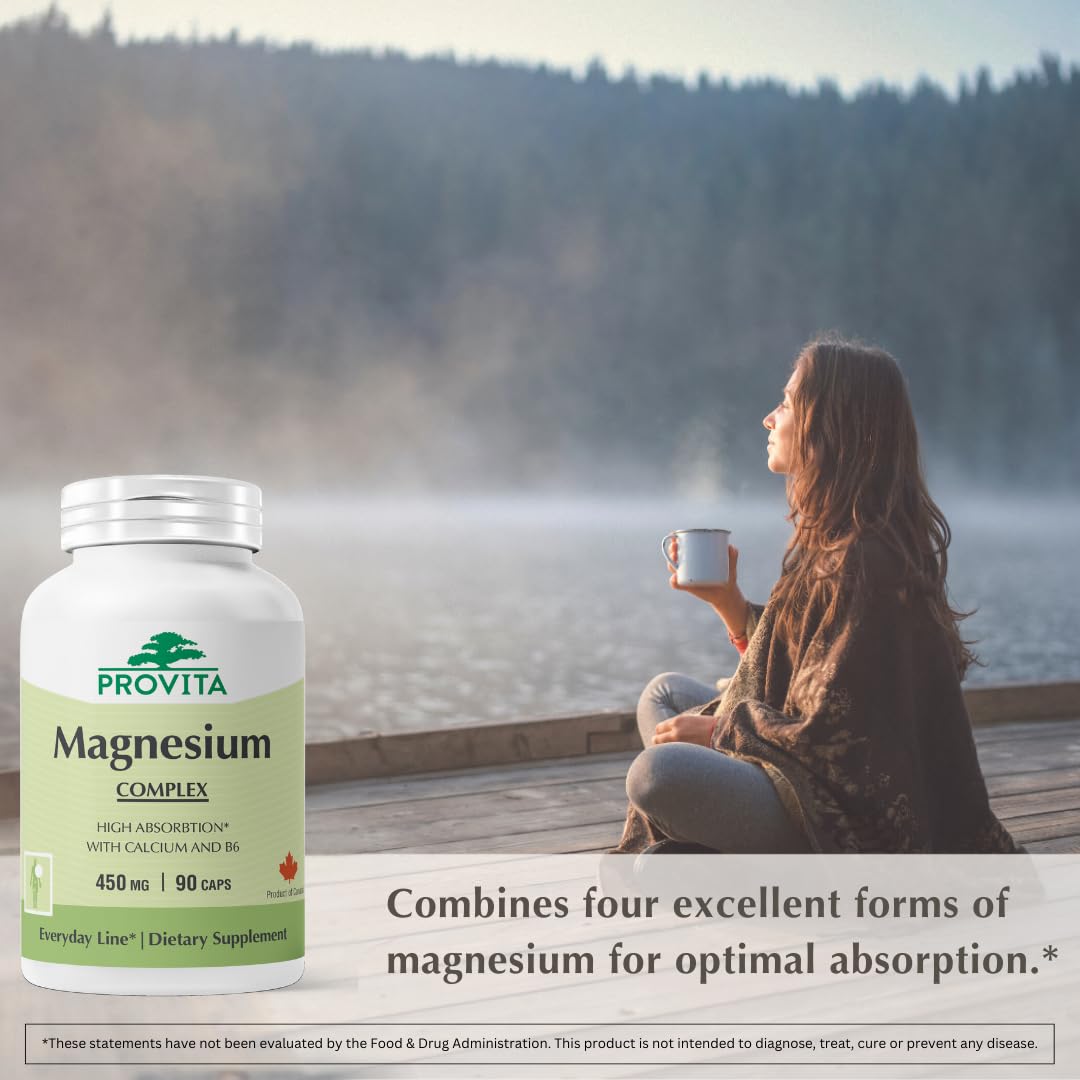 Provita Magnesium Complex — capsules en main, prise quotidienne pratique.