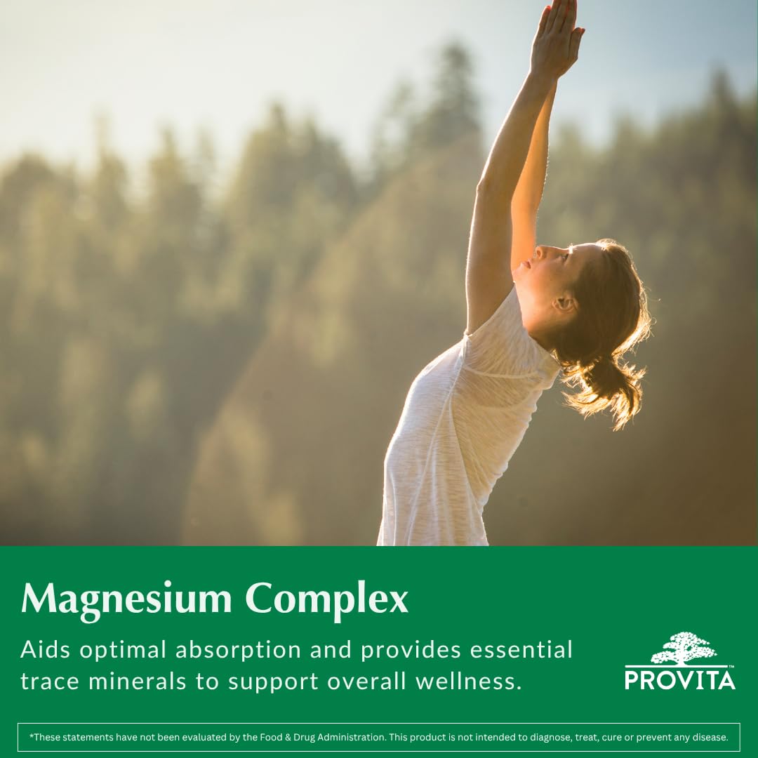 Provita Magnesium Complex — étiquette et emballage, transparence et qualité pour votre quotidien.