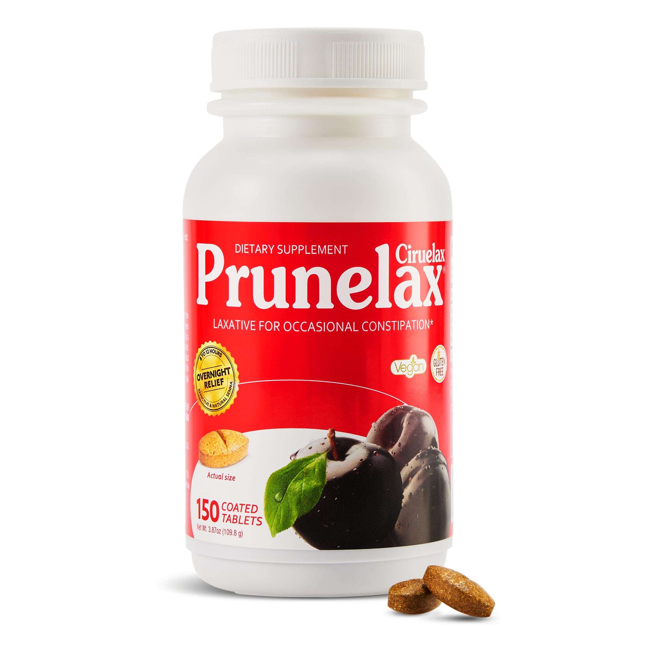 Prunelax Ciruelax – emballage et étiquette, laxatif naturel prêt à l'emploi.
