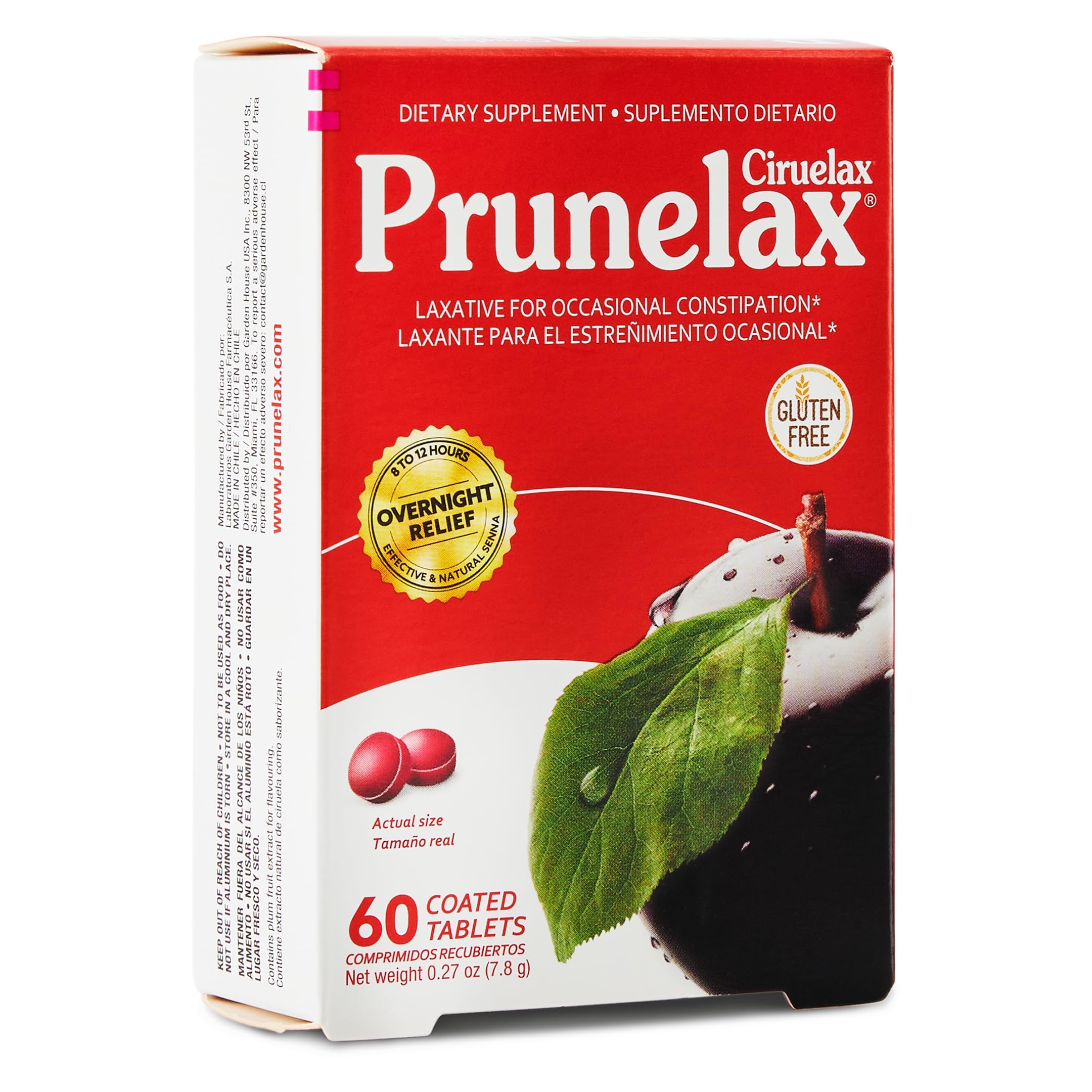 Prunelax Ciruelax tablettes mini-nuit-relief: soulagement nocturne en douceur.