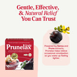 Prunelax Ciruelax, boîte 10 sachets, préparation nocturne facile et efficace.