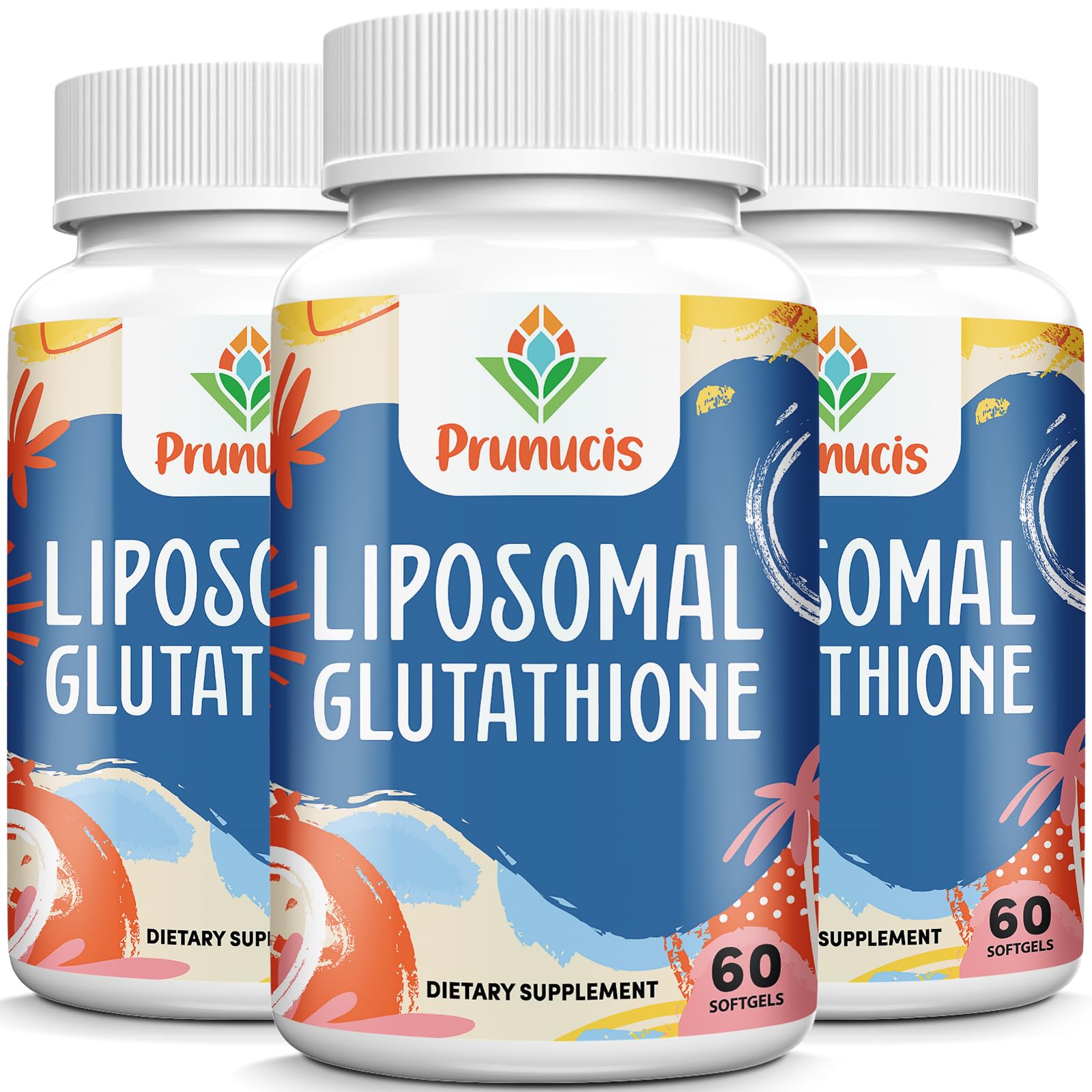 Prunucis glutathione liposomal — bouteille, soutien potentiel à l'énergie et au bien-être.