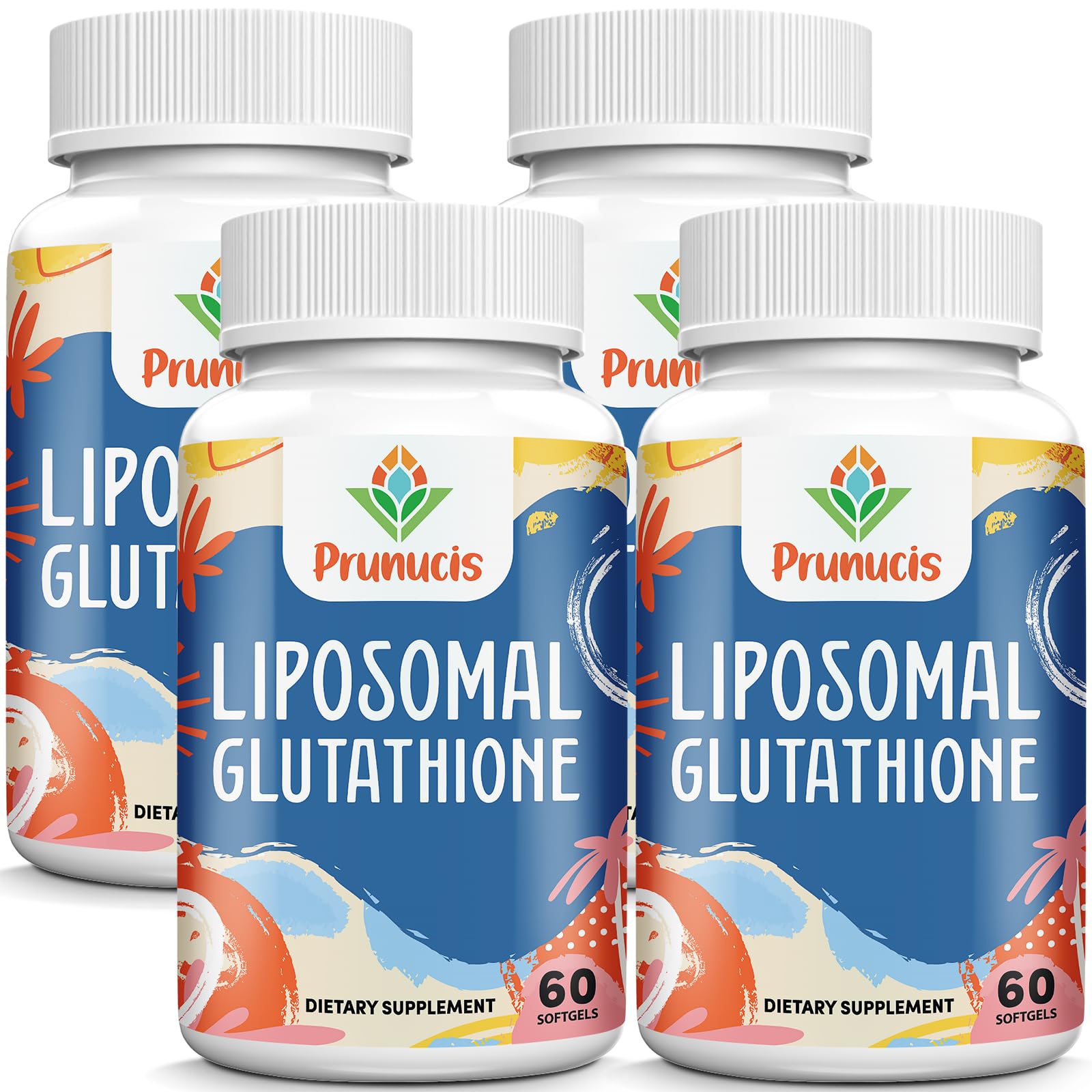 Prunucis Glutathione liposomal — bouteille montrant l'emballage pour absorption élevée