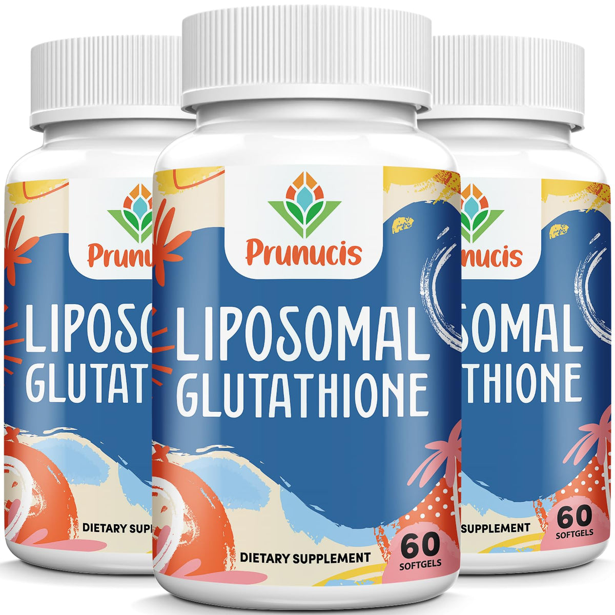 Prunucis glutathione liposomal — bouteille, soutien potentiel à l'énergie et au bien-être.