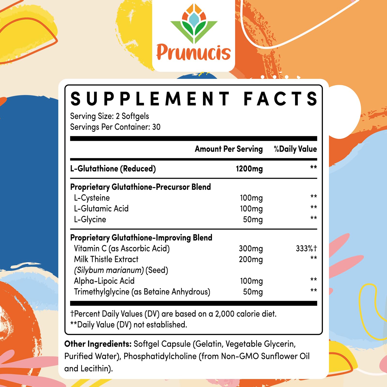 Prunucis Glutathione liposomal — gélules dans l'emballage, faciles à avaler