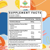 Prunucis glutathione liposomal — gélules molles faciles à avaler pour l'absorption.