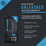 PRÜVIT Blue Ocean : doseur en main, préparation rapide d'une boisson vivifiante.